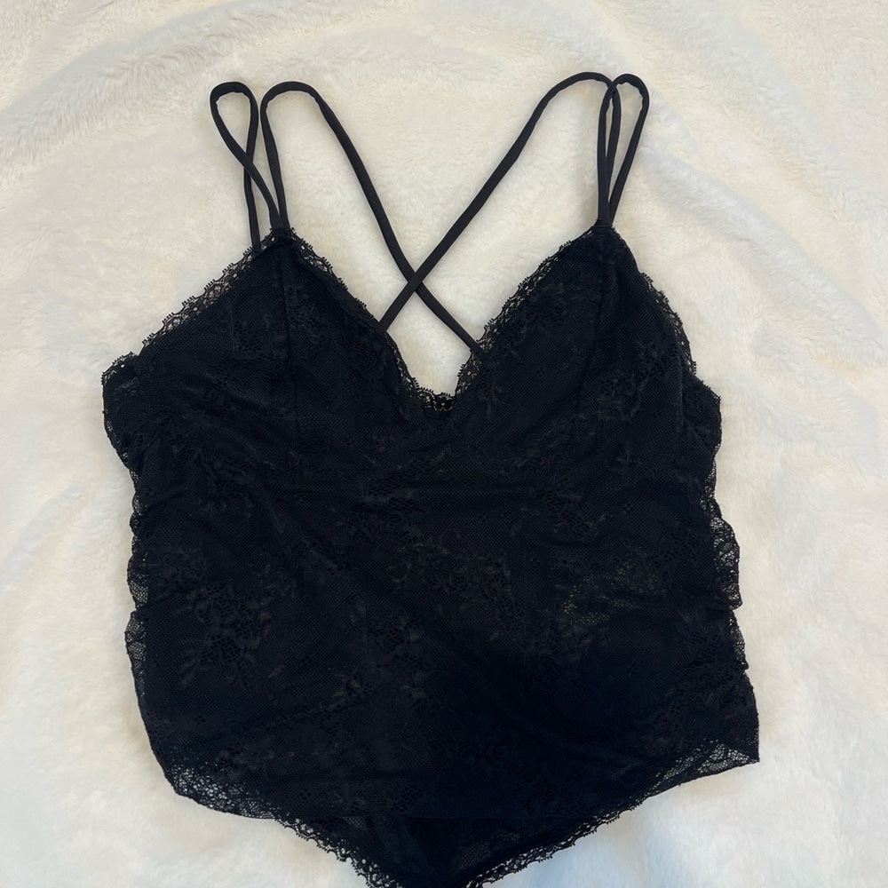 Garage Black Lace Tank Top